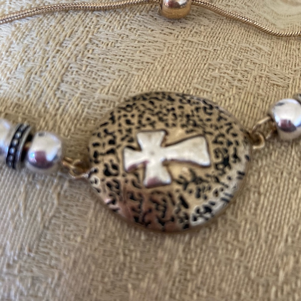 Cross Bolo Bracelet